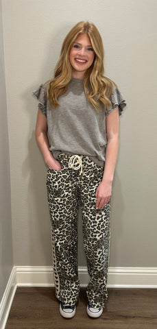 Cotton Flutter Sleeve Basic Tees - 3 COLORS