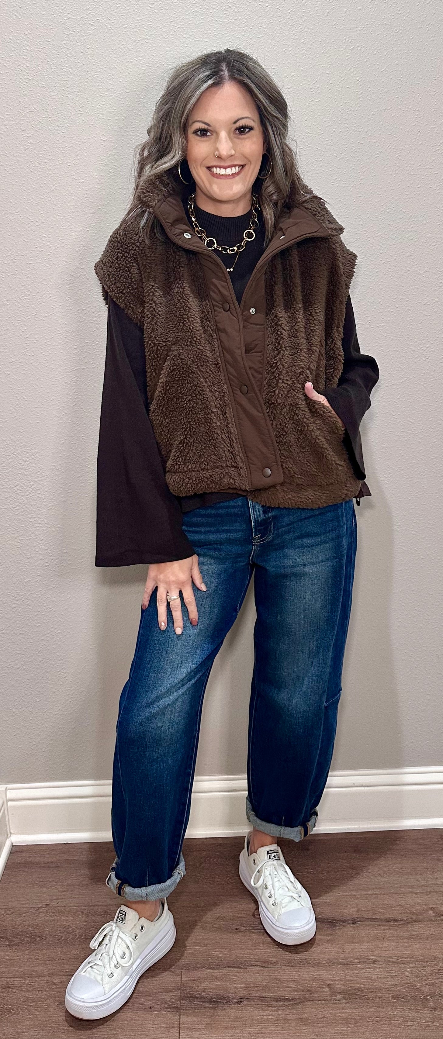 Black Wide Sleeve Top