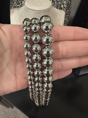 Round Beaded Necklace - 3 Sizes - Gold & Silver