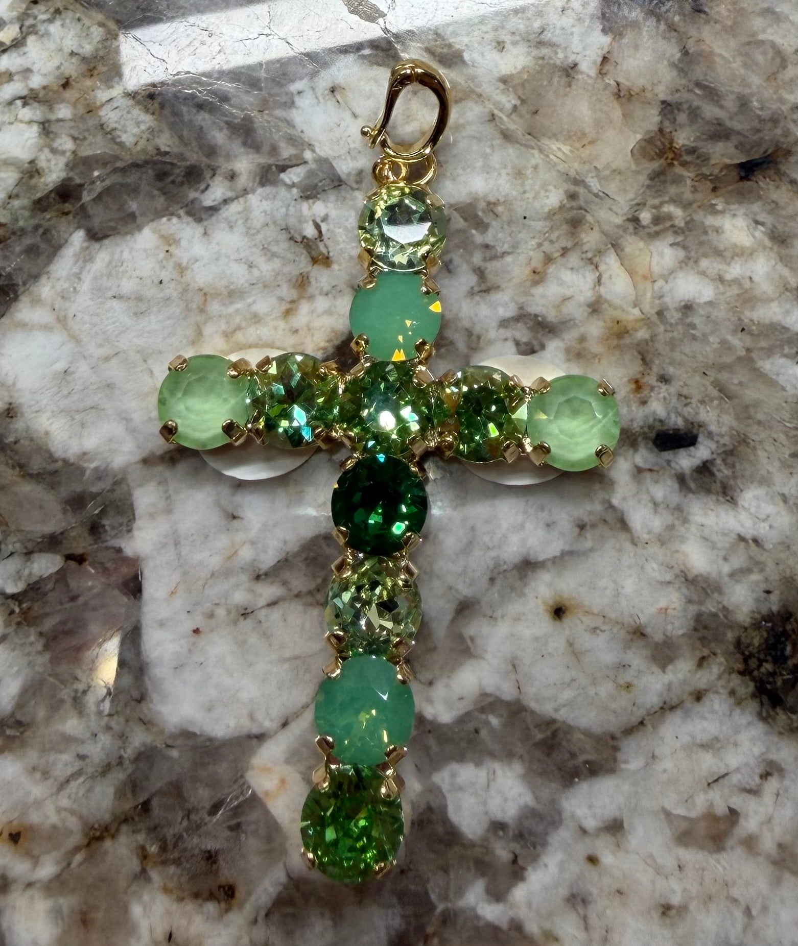 Crystal Cross Charm - 7 COLOR WAYS
