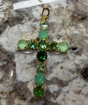 Crystal Cross Charm - 7 COLOR WAYS