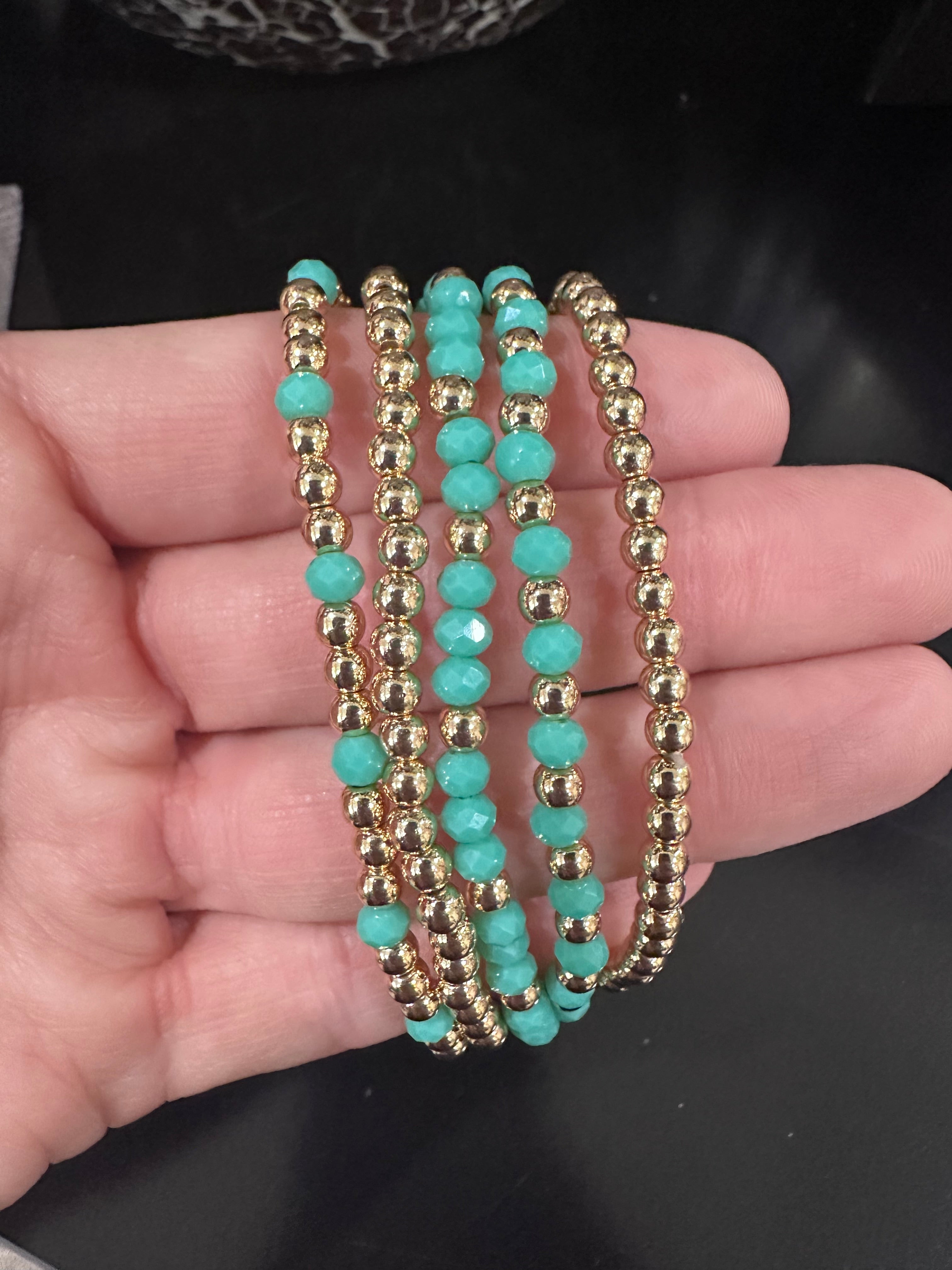 Beaded Bracelet Sets - several color options