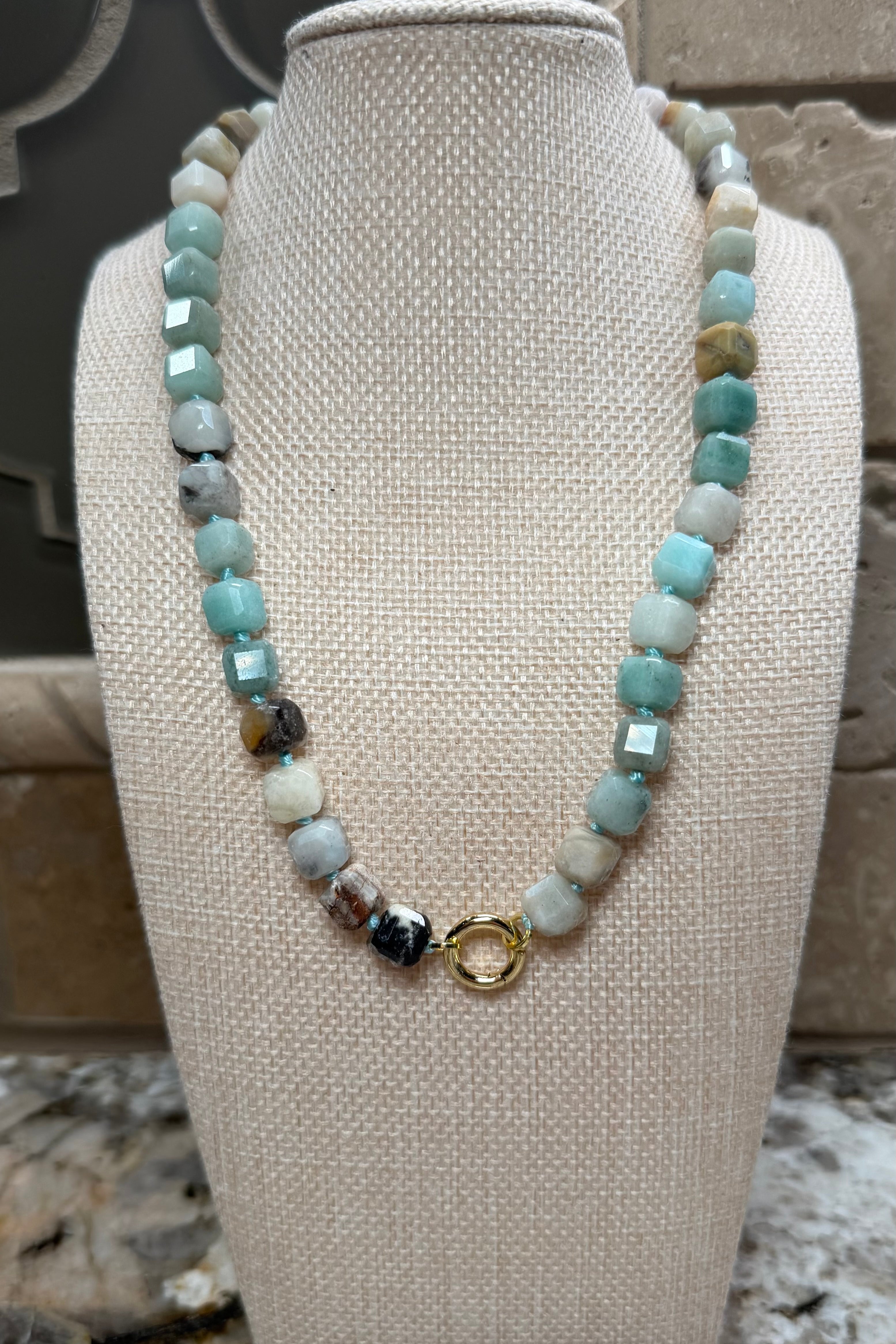 Cube Beaded Necklaces - 6 COLORS