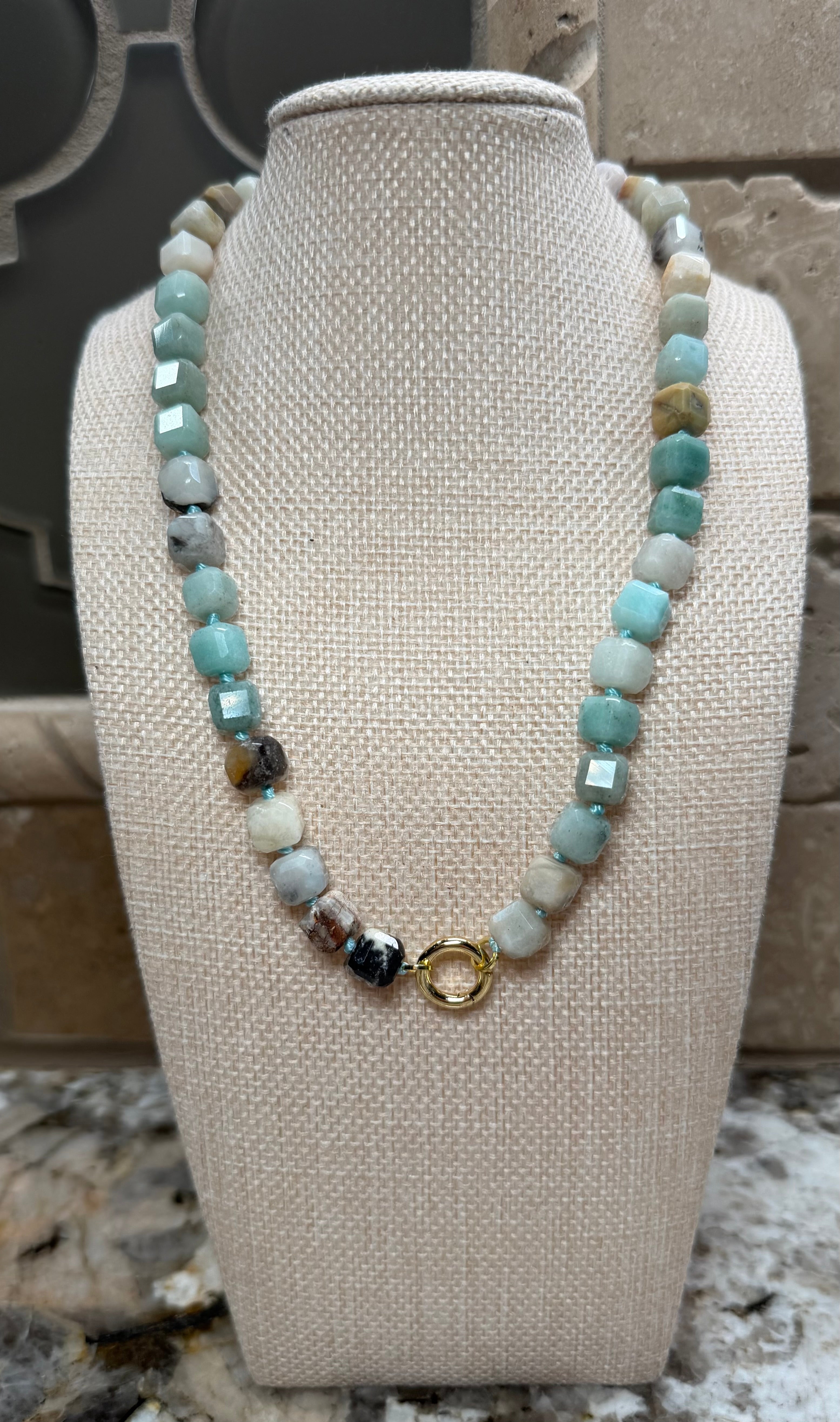 Cube Beaded Necklaces - 6 COLORS