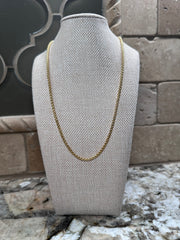 Gold Cable Chain Necklace w/ Magnetic Closure - STYLE 5