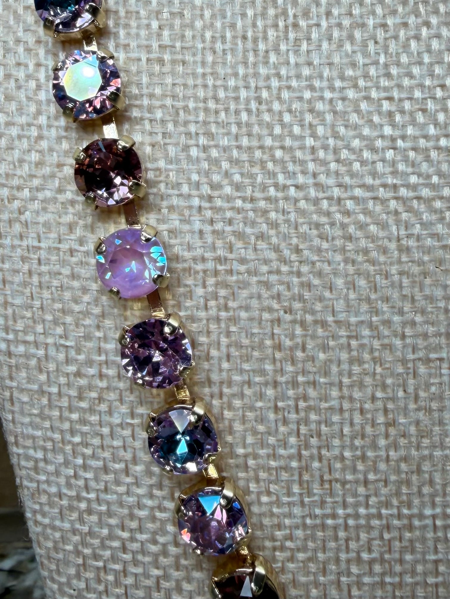 30" Rhinestone Linked Necklaces - 3 COLORS