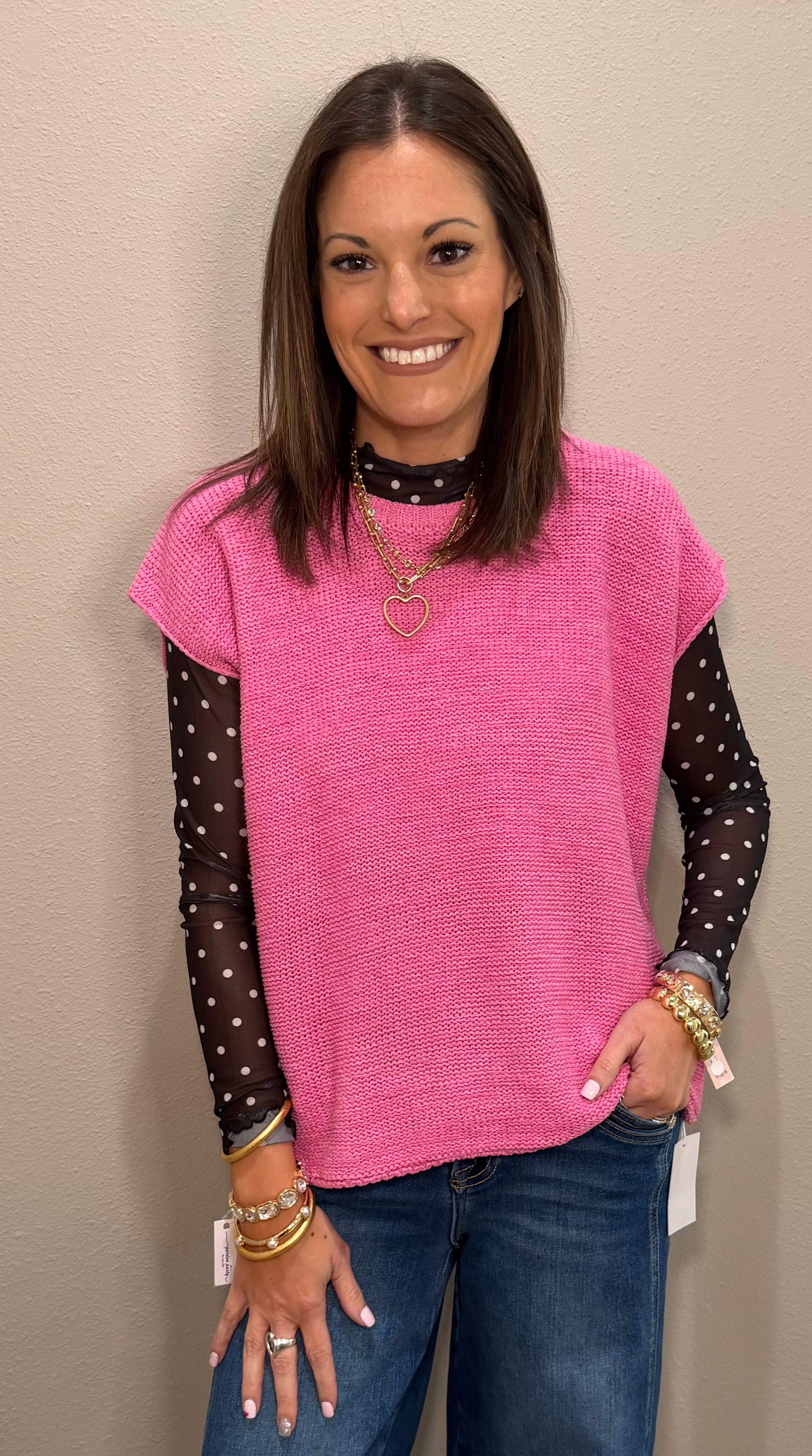 Oversized Knit Sweater Vest - 11 COLORS