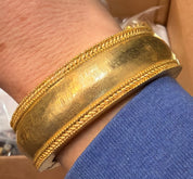 Thick Gold Cuffed Bracelet