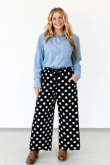 Black Polka Dot Pant