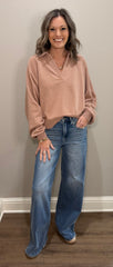 The SOFTEST Mocha V-Neck Pullover!