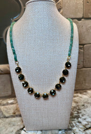 Crystal Necklaces w/ Beaded Accents - 7 Colors
