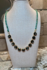 Crystal Necklaces w/ Beaded Accents - 7 Colors