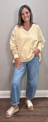 MIneral Washed French Terry Oversized Top