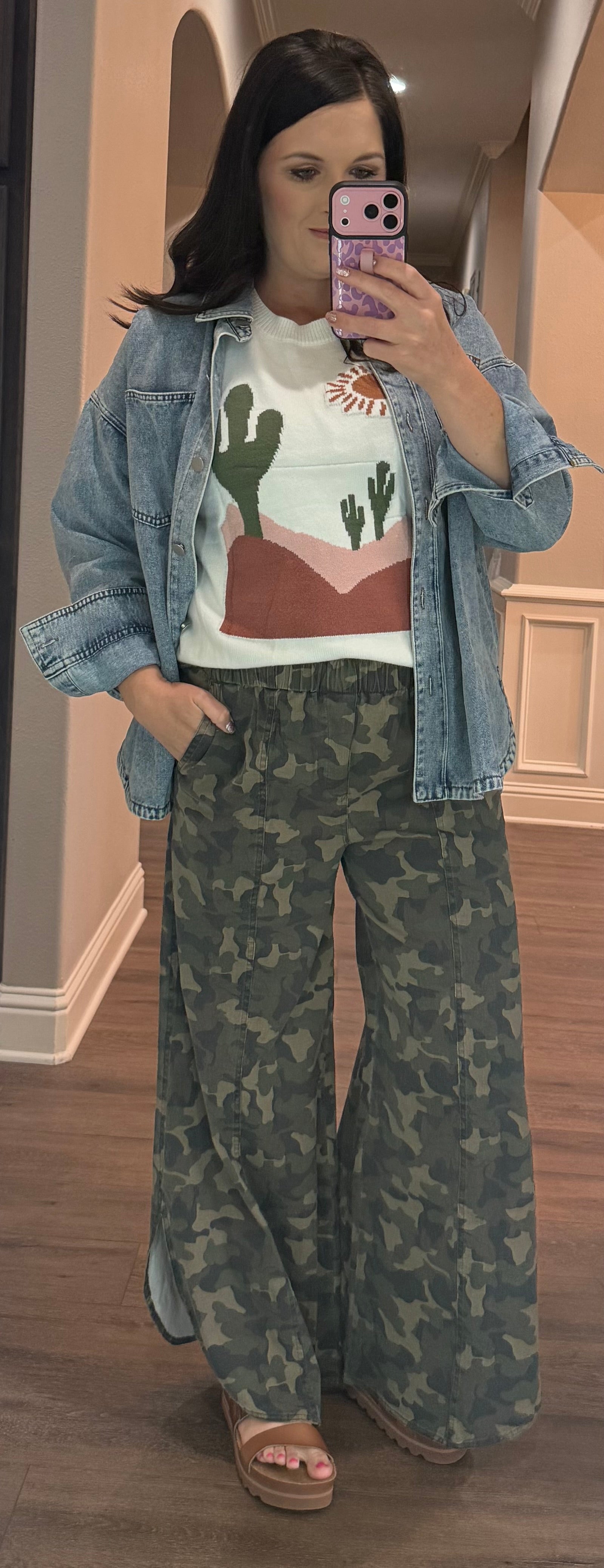 Camo Scoop Bottom Pant