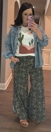Camo Scoop Bottom Pant