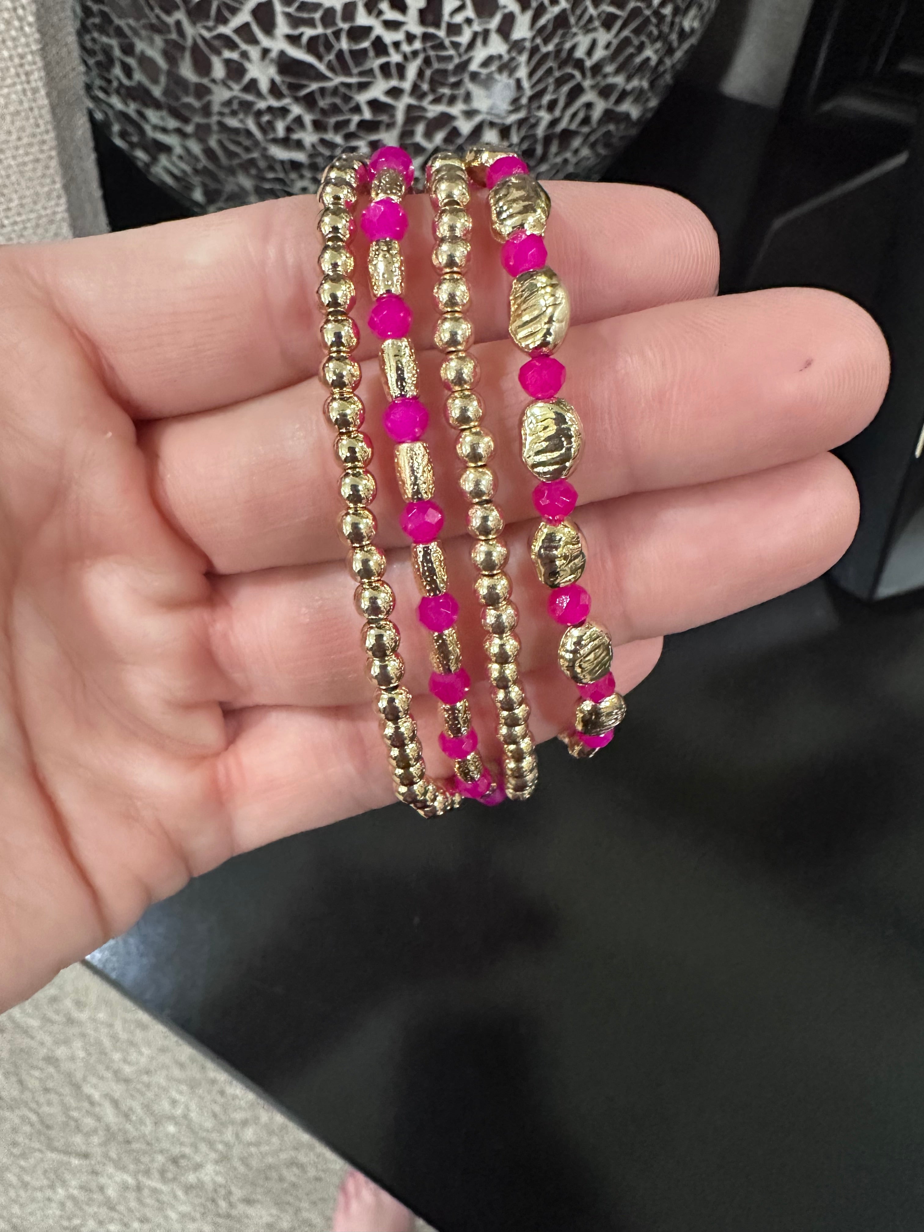 Beaded Bracelet Sets - several color options