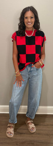 High Rise Embellished Barrel Jean