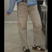 Risen Light Grey Slouchy Utility Barrel Pant