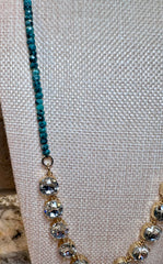 Crystal Necklaces w/ Beaded Accents - 7 Colors