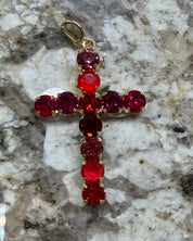 Crystal Cross Charm - 7 COLOR WAYS