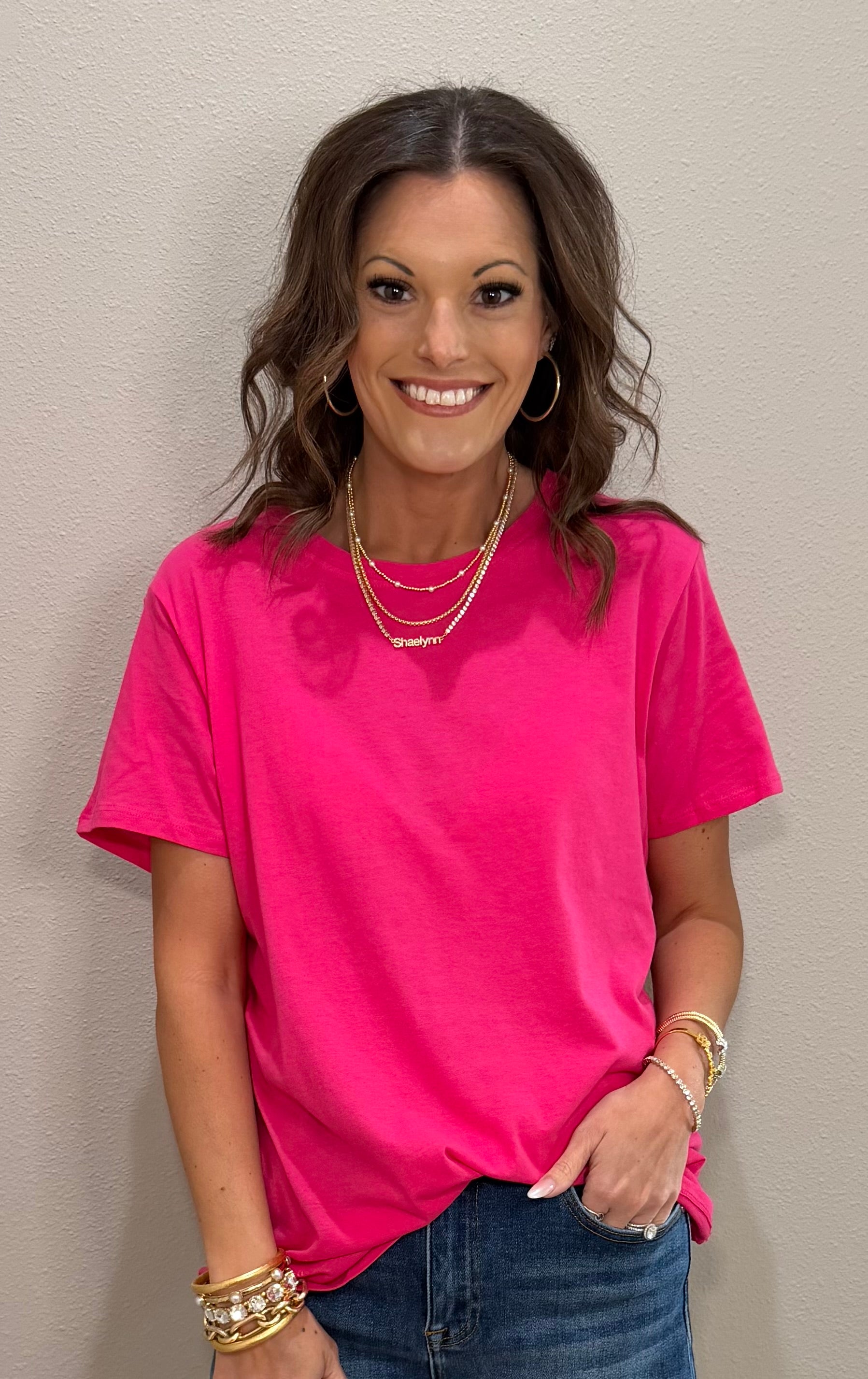 Basic Cotton Short Sleeve Boyfriend Tee - 9 COLORS
