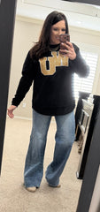 WU Gold Glitter Sweatshirt