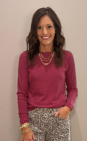 Baby Waffle Knit Long Sleeve Basic - 5 COLORS!