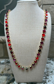 30" Rhinestone Linked Necklaces - 3 COLORS