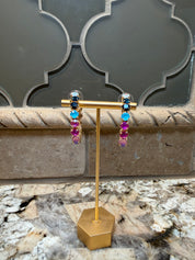 Rhinestone Hoop Earrings