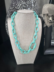 Chunky Paperclip Necklace w/ Barrel Screw Clasp - MULTIPLE COLORS