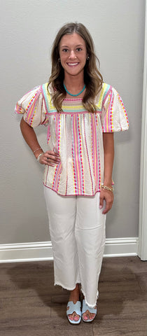 Bright THML Square Neck Top