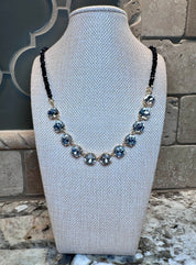 Crystal Necklaces w/ Beaded Accents - 7 Colors