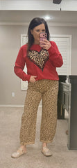 Mendy’s Leopard Heart Long Sleeve Tee
