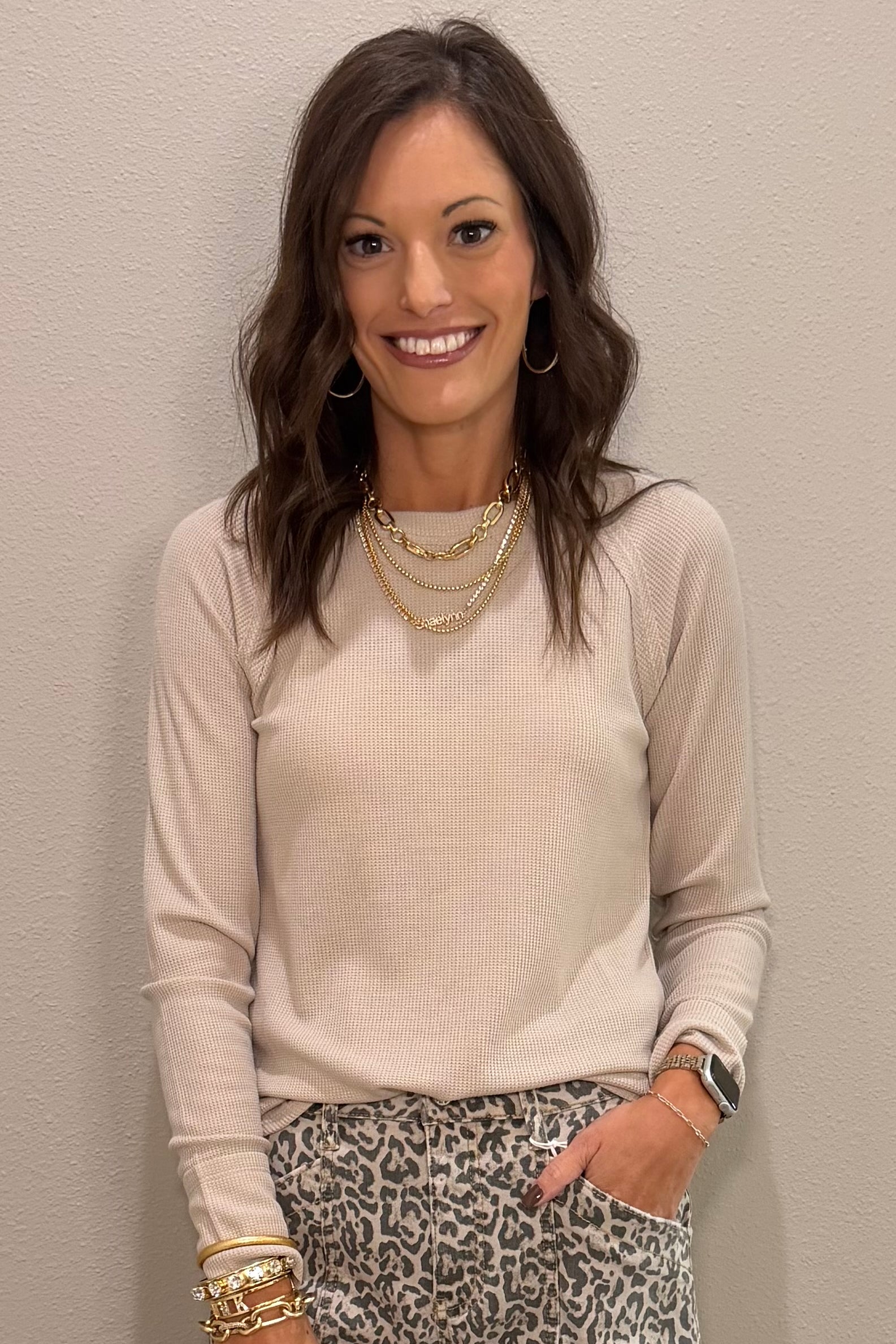 Baby Waffle Knit Long Sleeve Basic - 5 COLORS!