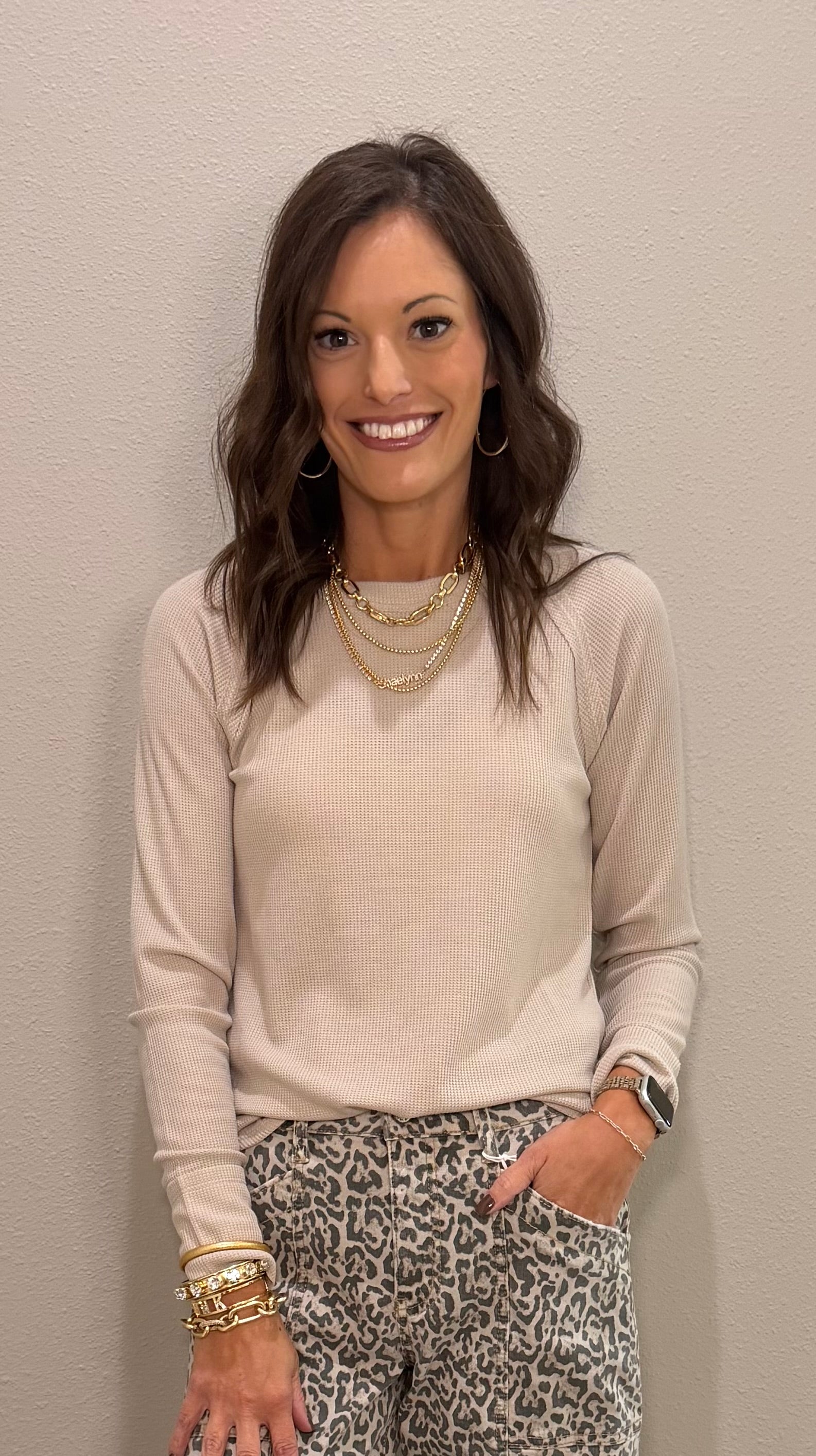 Baby Waffle Knit Long Sleeve Basic - 5 COLORS!