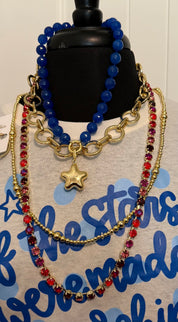 Red, White & Blue Necklace Stack