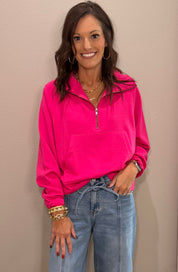 Scuba 1/2 Zip Pullover w/ Kangaroo Pocket -5 COLORS