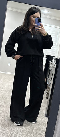 Black Luxe Pant Set
