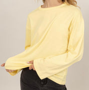 Long Sleeve Cotton Basic Tee - 3 COLORS!