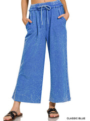 Cropped French Terry Pants - 2 COLORS