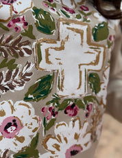 Callie's Gold Floral Cross T-Shirt