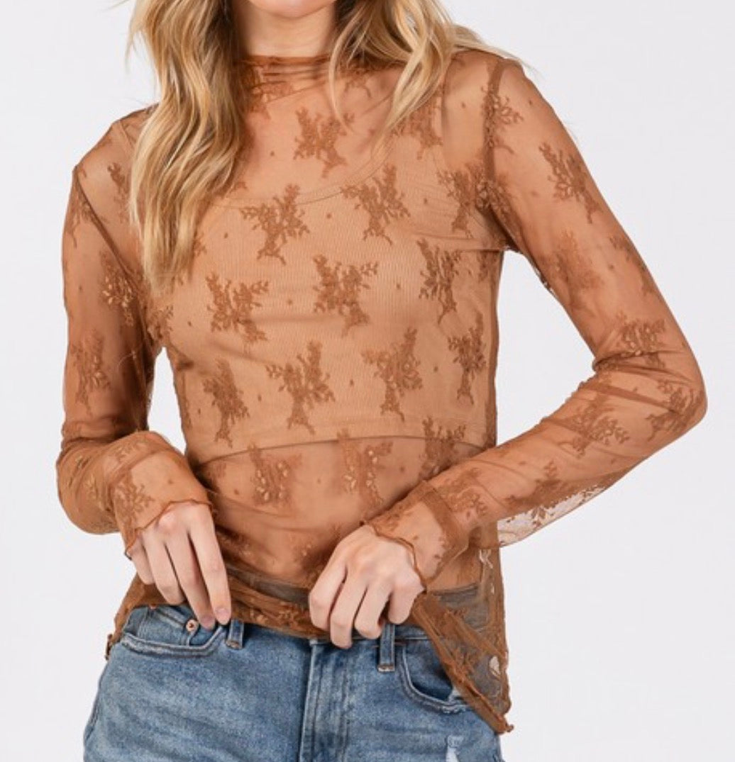 Lace Tops - 9 COLORS!