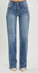High Rise Straight Jeans
