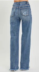 High Rise Straight Jeans