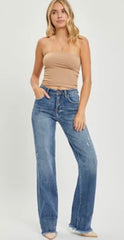 High Rise Straight Jeans