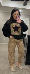 Leopard Star Sweatshirt