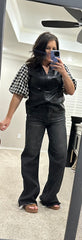 Black Plaid Flannel Dress
