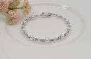 Rhinestone & Pearl (every other one) Cuff Bracelet - 2 COLORS