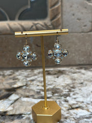 Crystal Cross Earrings