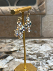 Crystal Cross Earrings